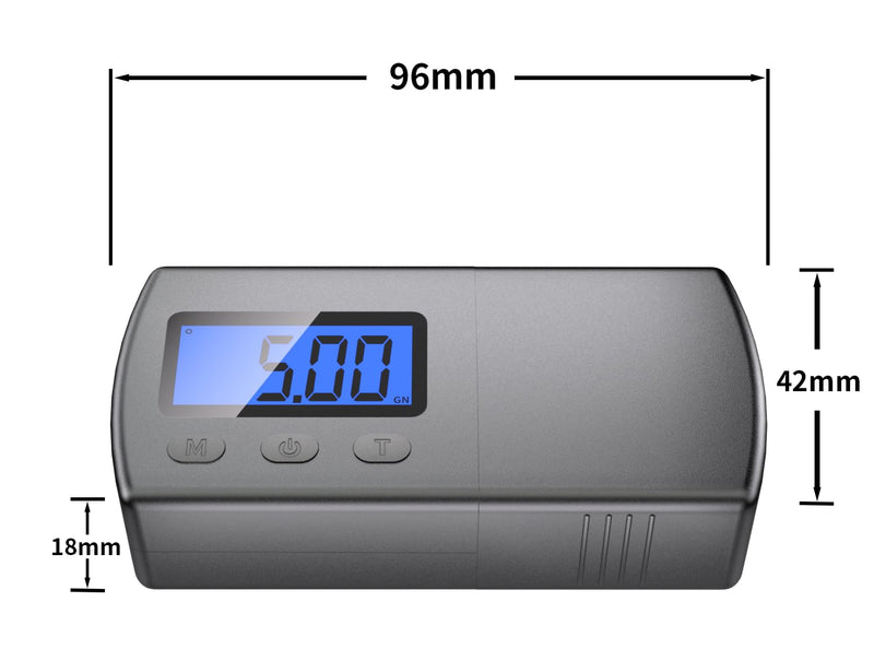 [Australia - AusPower] - DIGITNOW Digital Turntable Stylus Force Scale Gauge 0.01g/5.00g,Tracking Force Pressure Scale for Tonearm Phono Cartridge, Blue LCD Backlight 