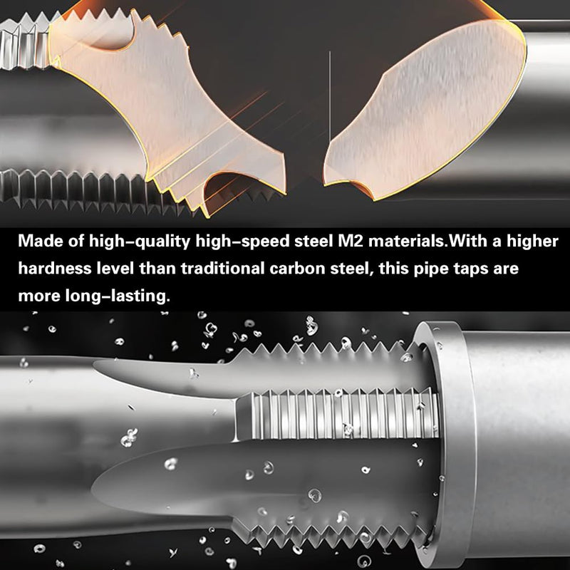 [Australia - AusPower] - 1/2"-14 NPT Pipe Tap, Tapered Pipe Thread Tap High Speed Steel for Conventional Machine Tapping or CNC Tapping Can Tap Steel and Stainless Steel 1 1/2"-14 NPT 
