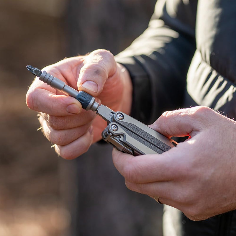[Australia - AusPower] - LEATHERMAN, Ratchet driver, fits both flat bits and standard ¼ inch bits. 