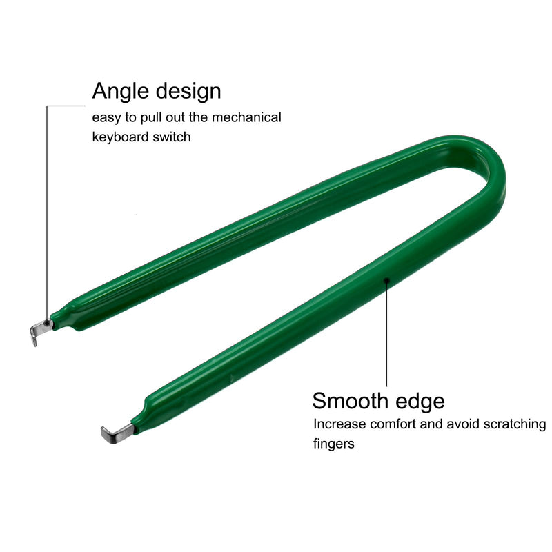 QUARKZMAN IC Puller Chip Extractor Stainless Steel with Insulated Vinyl Handle Green 1 Pack
