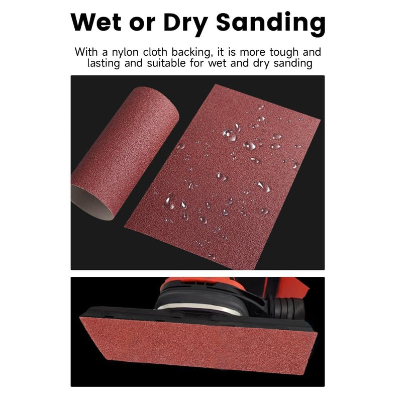 Emery Cloth Roll,6 Grits 1'' x 20FT Sandpaper Roll with Dispenser,80 150 240 320 400 600 Grit Sand Assortment,Sanding Paper Roll & Sandpaper Sheets for Metal Auto Wood Dry&Wet Polishing.(6Rolls 20FT) 6Rolls 20FT