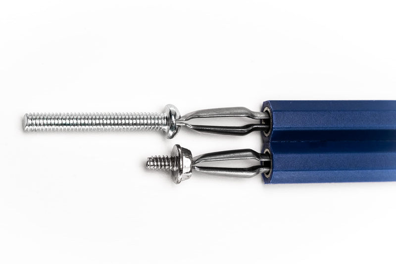 Screw Holding Screwdriver Set for Electricians – NoDrop Tools 4pc Screw Starter Set (Phillips & Slotted) – One-Handed Screw Starter for Panels, Breakers & Tight Spaces (#4–1/4 Screws)