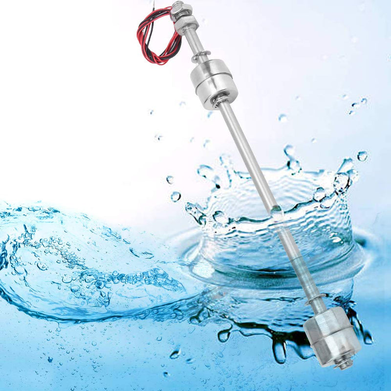 [Australia - AusPower] - Stainless Steel Switch Water Level Sensor Double Ball Water Level Controller Sensor Switch for Pool(250mm / 9.84in) 250mm / 9.84in 