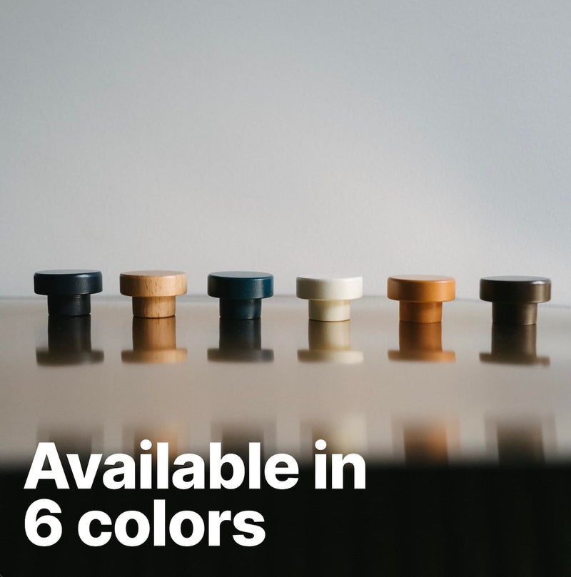 Wood Drawer Knobs 6 Pack, Round 40mm Wooden Dresser Knobs, Westar | Natural beechwood finish fits any home decor. Easy install replacement pullers for kitchen cabinets or bedroom desk