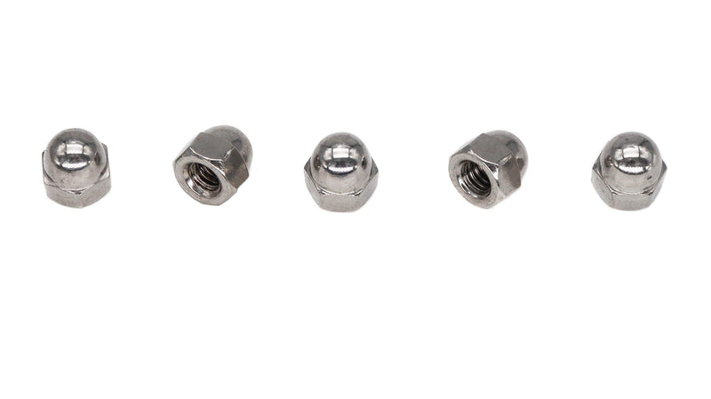 [Australia - AusPower] - binifiMux 60pcs 1/4-20 Inch Acorn Cap Nuts, 18-8/304 Stainless Steel 