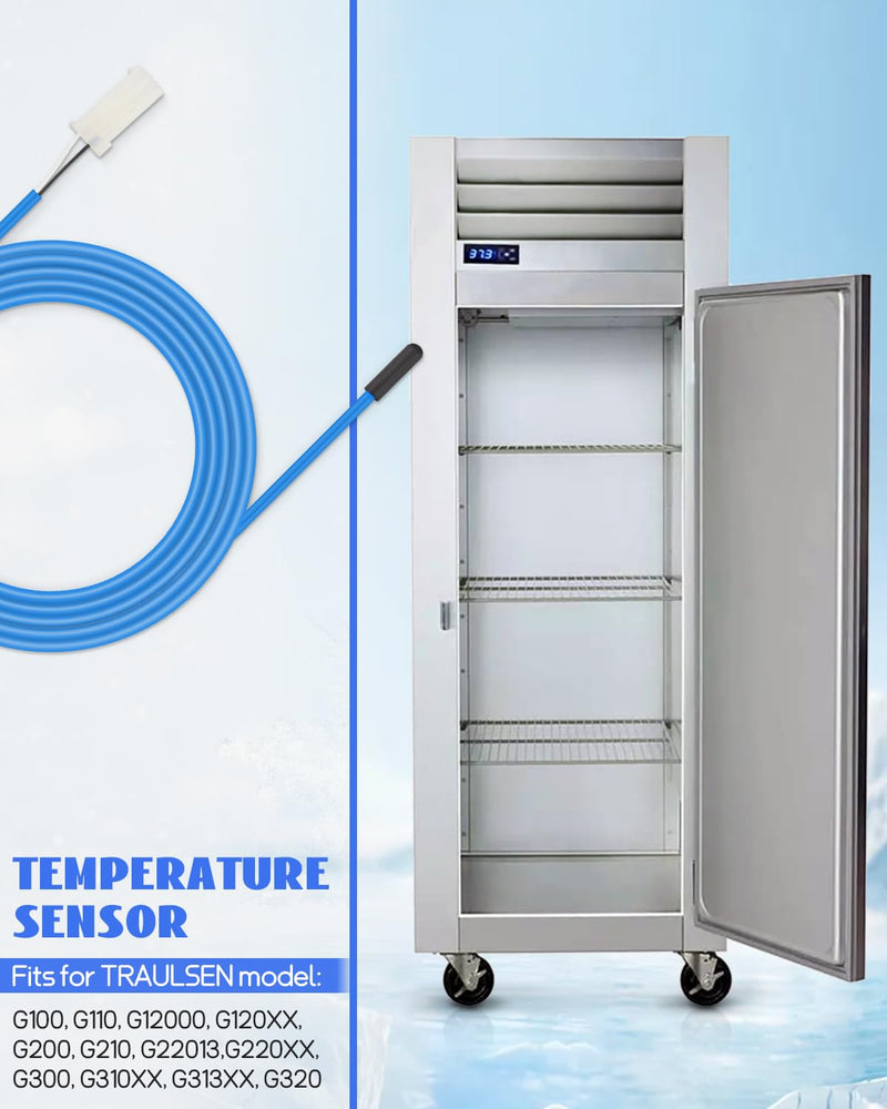 [Australia - AusPower] - Cabinet Temperature Sensor 74" Fits for TRAULSEN G100 G110 G12000 G120XX, Blue Cabinet Air Sensor 337-60406-02 