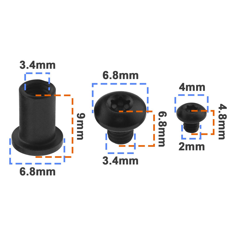 [Australia - AusPower] - Titanium Screw Pivot Dress Kit Compatible with Benchmade 535 Bugout Titanium Spindle & T6 Shank Screws Replacement Parts 