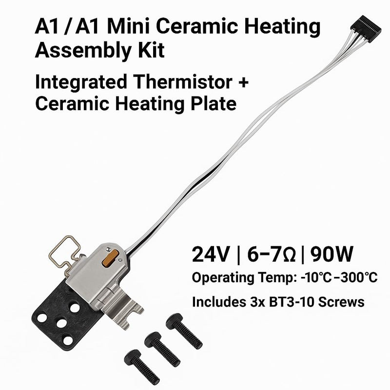 Bamboo lab Upgraded Hotend Heating Assembly for Bambu Lab A1 & A1 Mini, Replacement Hot End Kit with Heating Block for 3D Printer