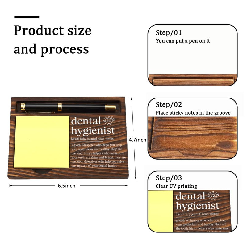 [Australia - AusPower] - Congratulations Gift for Dental Hygienist, Thoughtful Gifts for Dental Hygienist, Stationery Gifts for Dental Hygienist, Dental Hygienist Gifts, Retro Note Pad Holder,6.5x4.7 Inches,HFF39 