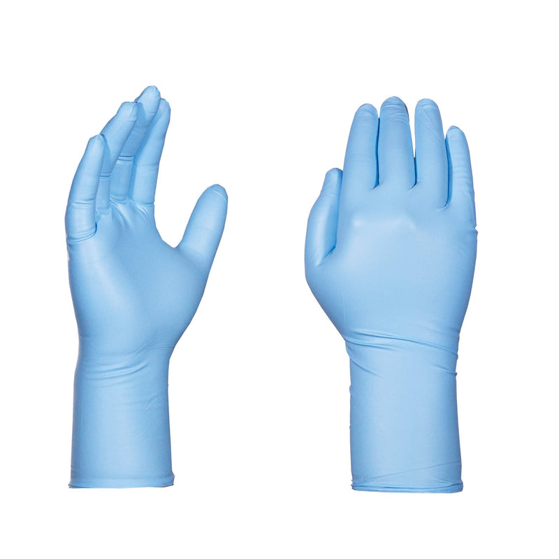 GLOVEPLUS HD Medical Blue NitrileGloves - 8 mil, 12 inches Long, Latex Free, Powder Free, Textured, Disposable, Non-Sterile, Large,GPNHD66100-BX, Box of 50 Large (Pack of 50) 50 Gloves