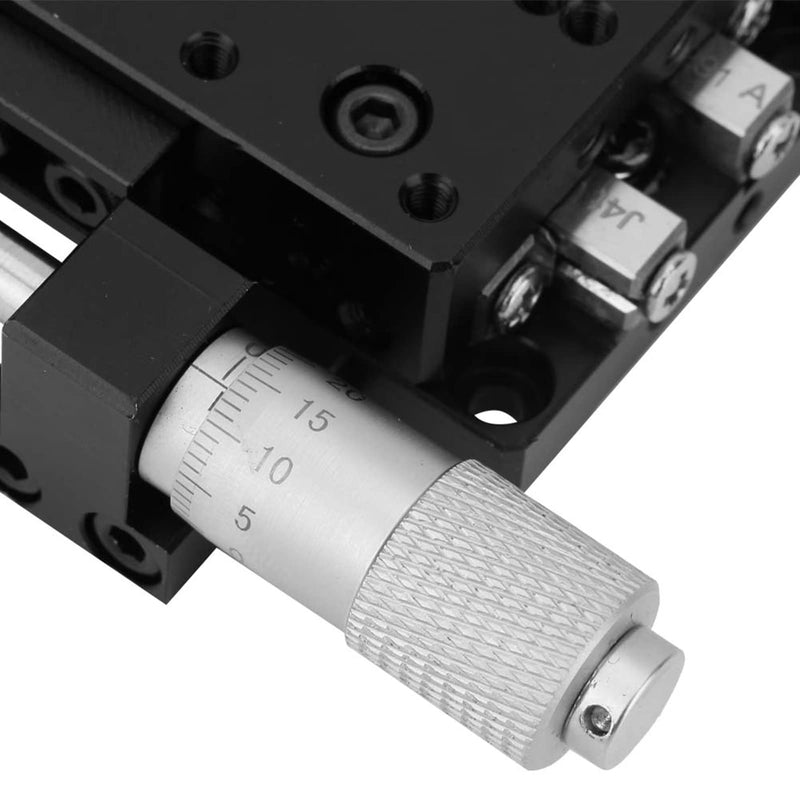 [Australia - AusPower] - Linear Stages, SEMX40-AS X Micrometer Linear Stages, 40×40mm Manual FinE Tuning Crossing Roller, Precise Linear Stage Displacement Trimming Bearing Sliding Table 