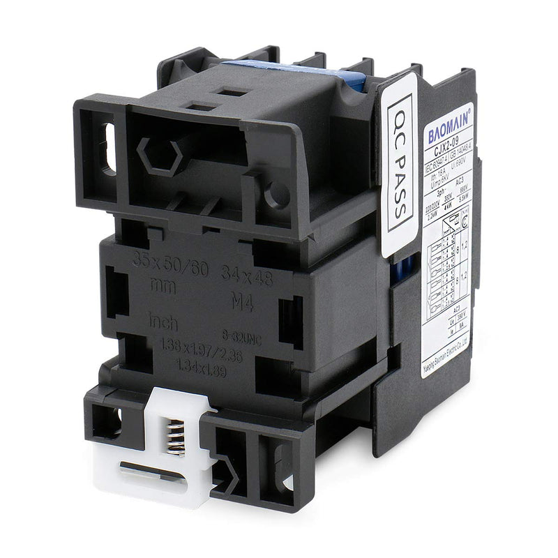 [Australia - AusPower] - Baomain AC Contactor CJX2-0910 110V 50/60 Hz Coil 3 Phase 1NO 660V 25 Amp 