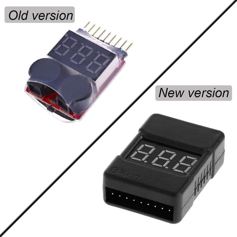 [Australia - AusPower] - 5Packs 2in1 1-8s Lipo Li-ion Battery Voltage Tester Check, Monitor RC Low-Voltage Buzzer Alarm for 1-8s Lipo/Li-ion/LiMn/Li-Fe 