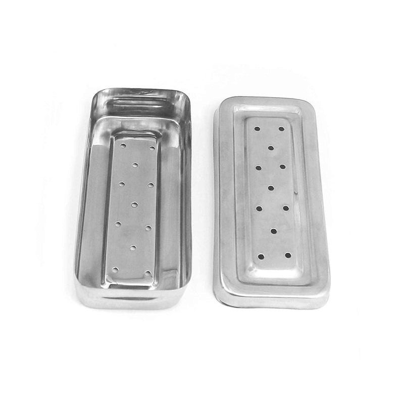 [Australia - AusPower] - G.S 17x7x3 Cm Instruments Box Perforated Stainless Steel Holloware Tray Box 