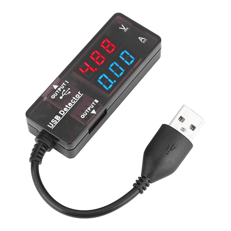 [Australia - AusPower] - YB26VA USB Detector, Lasting Duals Display USB Detector Voltmeter Ammeter Battery hatacity Tester for Mobile Phone Tablet Computer USB Device(Duals Color) 