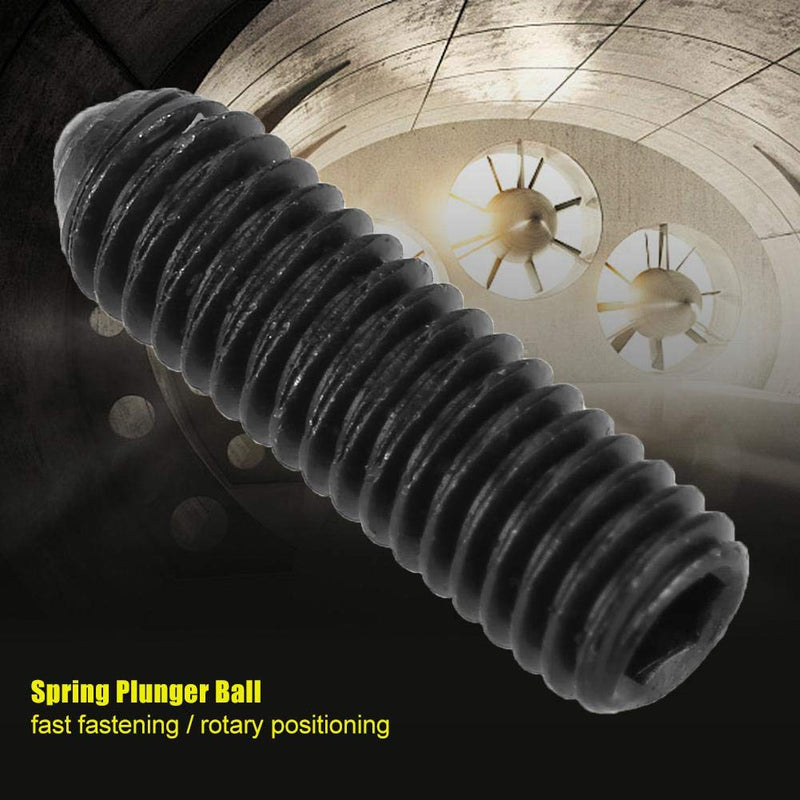 [Australia - AusPower] - 20pcs M3 Screw Thread Hexagon Socket Spring Ball Plunger Carbon Steel Screwdriver(M3*12) 