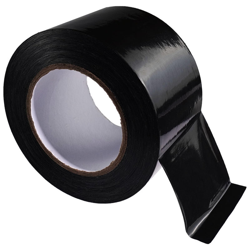 Vapor Barrier Tape, 3" Polyethylene Tape Black Seal Tape for Crawl Space, Underlayment, Marine Use, Repair,Construction Sheathing Seal Film, 180 Foot Roll