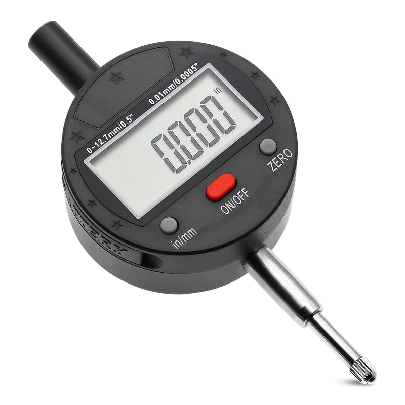 [Australia - AusPower] - Alloy Digital Indicators Electronic Digital Dial Indicator Gauge Digital Probe Indicator Dial Test Gauge Inch/Metric Conversion 0-0.5 Inch/12.7 mm, Measuring Tool 201-0050 Model 2 