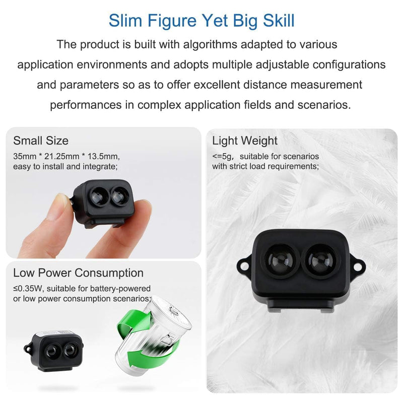 [Australia - AusPower] - Benewake TF-Luna Lidar Sensor Range Finder Sensor Module Single Point Ranging Module Compatible with Pixhawk,and Raspberry Pi with UART / I2C 
