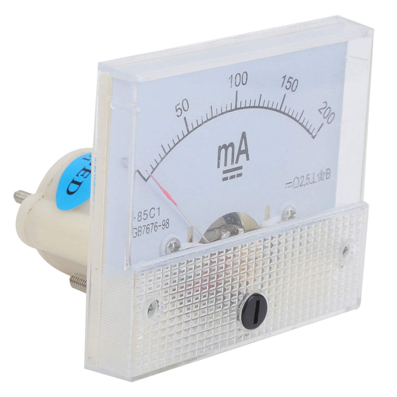 [Australia - AusPower] - 85C1 DC 0-200MA Ammeter Panel Amp Meter Pointer DC Ammeter Head Ampere Meter Analog Current Panel Meter 