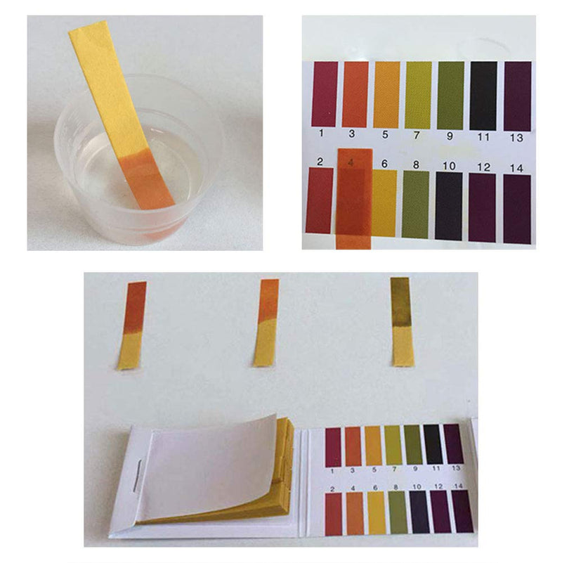 [Australia - AusPower] - 2-Pack Ph 1-14 & PH0.5-5.0 PH Test Strips Extensive Precision Test Paper Color Chart Water Soil Testing Kit Ph 1-14 & Ph 0.5-5.0 