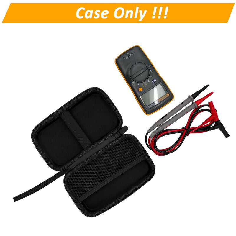 [Australia - AusPower] - Case for Fluke 101/106/107 Handheld Digital Multimeter, EVA Drop-Resistant Meter Case(Case Only), Black 