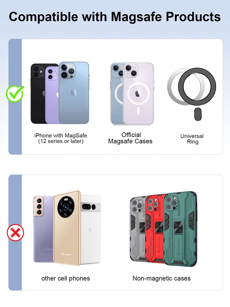 [Australia - AusPower] - TopMade for Magsafe Wallet, Magnetic Wallet Card Holder for iPhone 15, iPhone 14/13/12 Series, Leather Magnetic Phone Wallet with Powerful Magnet, Credit Card RFID Blocking, Fit 4 Cards, Pink 