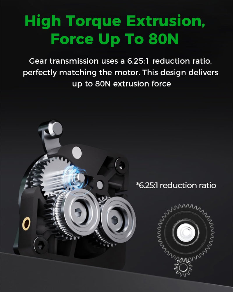 [Australia - AusPower] - Creality Official Ender 5 Max Extruder Kit, High Torque Extrusion, Force Up to 80N for Filament Smooth Feeding, Dual Gear Drive, 6.25:1 Ratio, Original 3D Printer Parts 