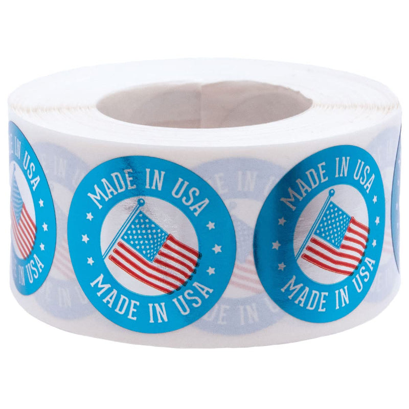 Made in the USA Metallic Labels 1 Inch Round Circle Dots 500 Adhesive Stickers