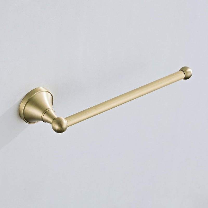 Flybath Open Towel Ring Bar Antique Brass Hanger Holder Wall Mounted, 29 cm / 11.4 inches, Brushed Bronze