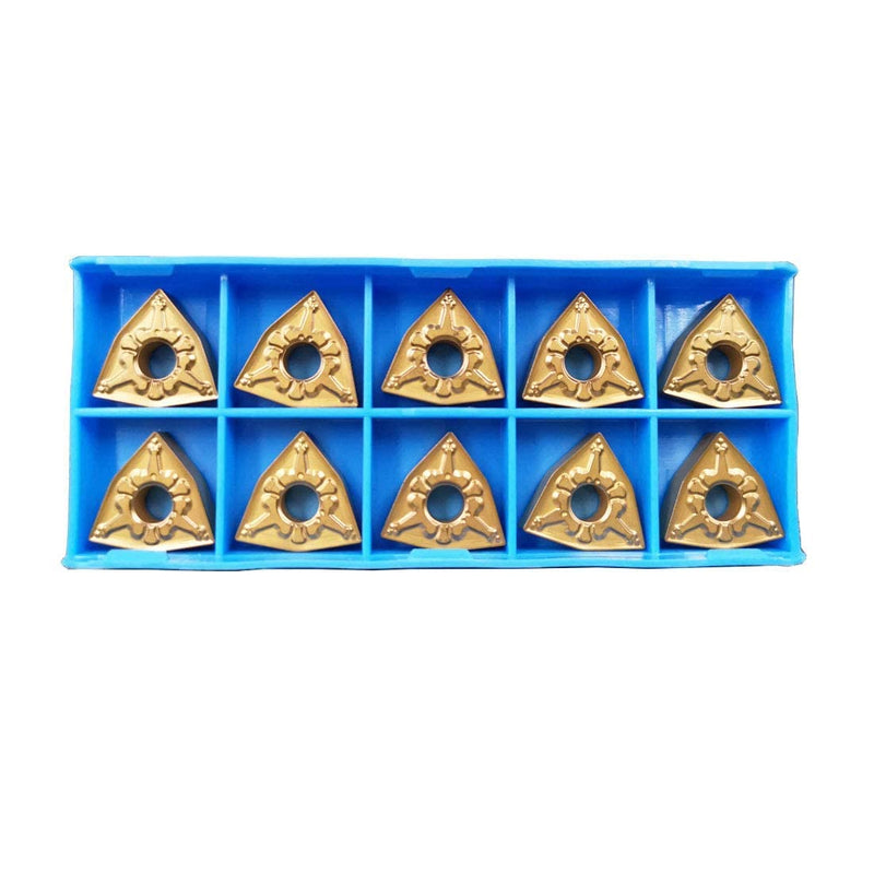 5/8'' x 7'' Turning Tool Indexable Boring Bar S16Q-MWLNR08 + S16Q-MWLNL08 with 10pcs WNMG080404-CM Indexable Carbide Turning Inserts for Metal Lathe Turning Tools
