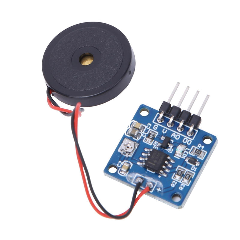 [Australia - AusPower] - 2 PCS Piezoelectric Vibration Sensor Module 5V DC AD/DO Output Adjustable Sensitivity for Electronic Drums and DIY Robotics Projects 20x20mm 
