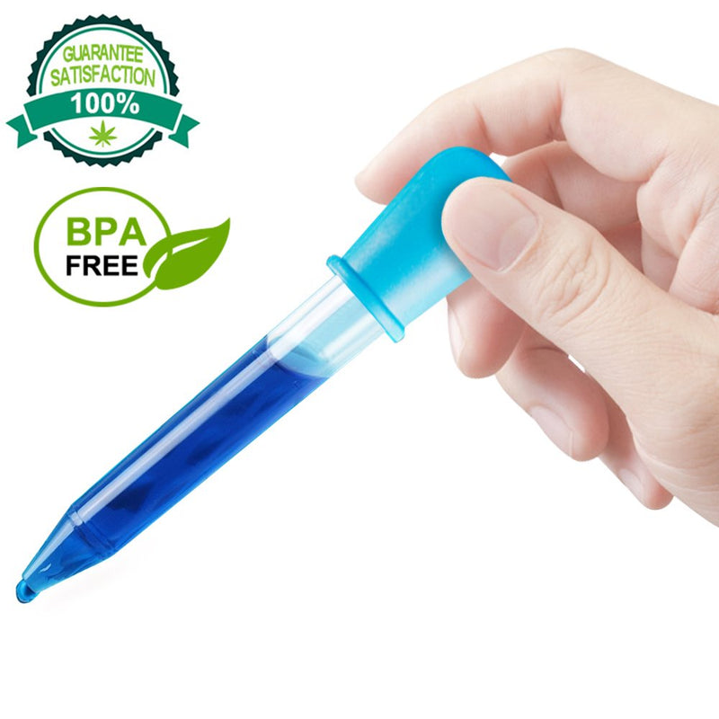 [Australia - AusPower] - 8 Pcs Liquid Droppers, SENHAI Silicone and Plastic Pipettes Transfer Eyedropper with Bulb Tip for Candy Oil Kitchen Kids Gummy Making - 7 Colors 