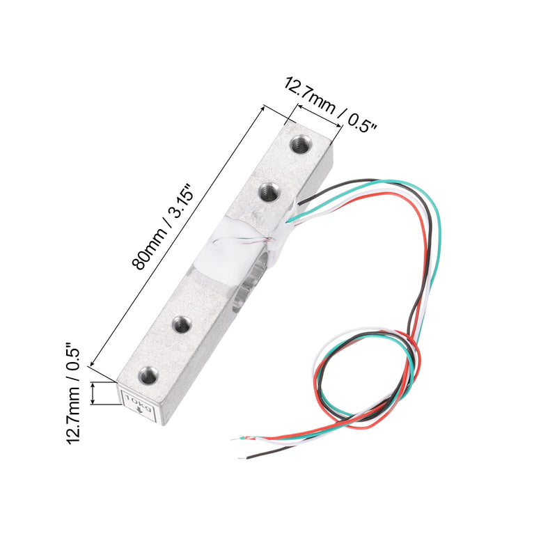 [Australia - AusPower] - QUARKZMAN Pack of 2 Digital Load Cell 10 kg + HX711 Module Weighing Sensor 24 Bit Precision A/D Dual Channel for DIY Portable Electronic Kitchen Scale Kit 