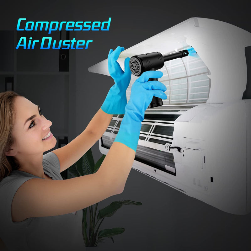 [Australia - AusPower] - Compressed-air-dusters-electric-duster-100000RPM- air Blower for Computer - No Compressed air can - Replace Canned air dusters -Keyboard Cleaner - pc air dusters - Compressed air Electric 7600mAh C1 