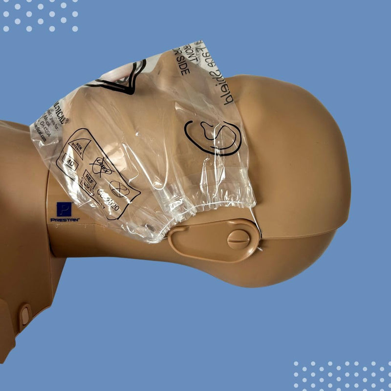 [Australia - AusPower] - MCR Medical Adult/Child & Infant CPR Mask with 2 Valves & CPR Barrier Mask Key Chain 
