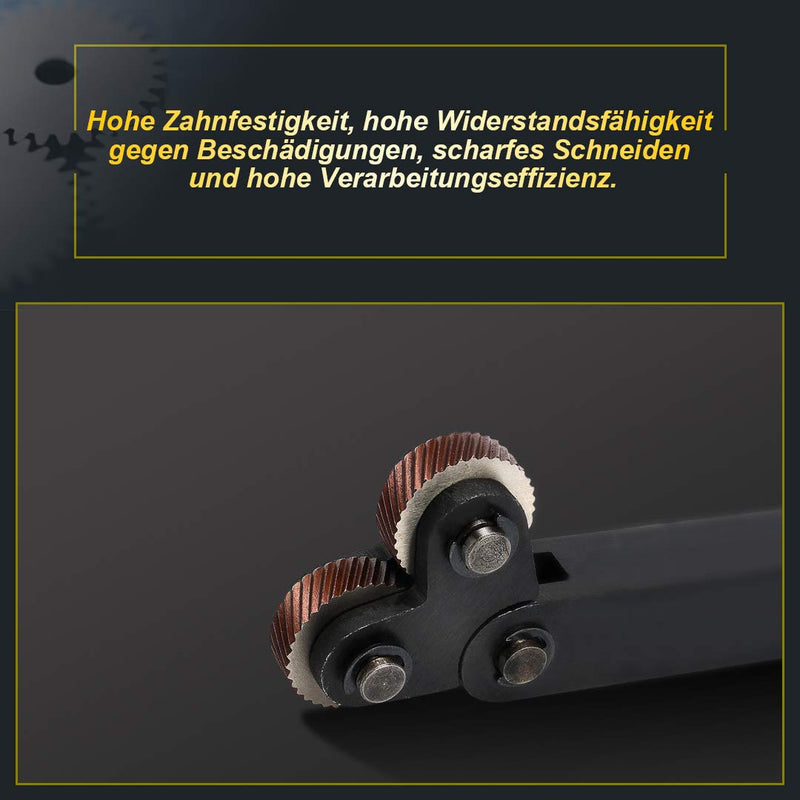 7-Piece Knurling Tool Set, 9SiCr Steel, 0.5/1/2 mm, Diagonal + Linear Knurling Wheels, for Lathe, Metalworking, Non-Slip