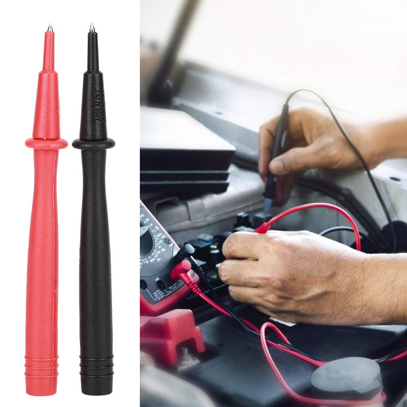 [Australia - AusPower] - Shipenophy Multimeter Probe, Soft Voltmeter Accessory Copper End 2PCs Plated with 2mm Needle for Banana Socket Tester for Industry for Multimeter Test Leads 