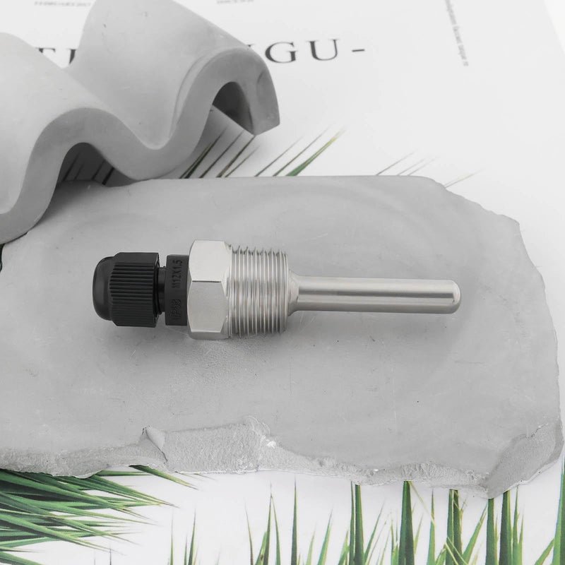[Australia - AusPower] - OTOTEC Thermowell G1/2 Inch 304 Stainless Steel Temperature Sensor Diving Sleeve Pocket Tool for Temperature Sensor 6 mm Heating (8 x 50 mm) Pack of 2 