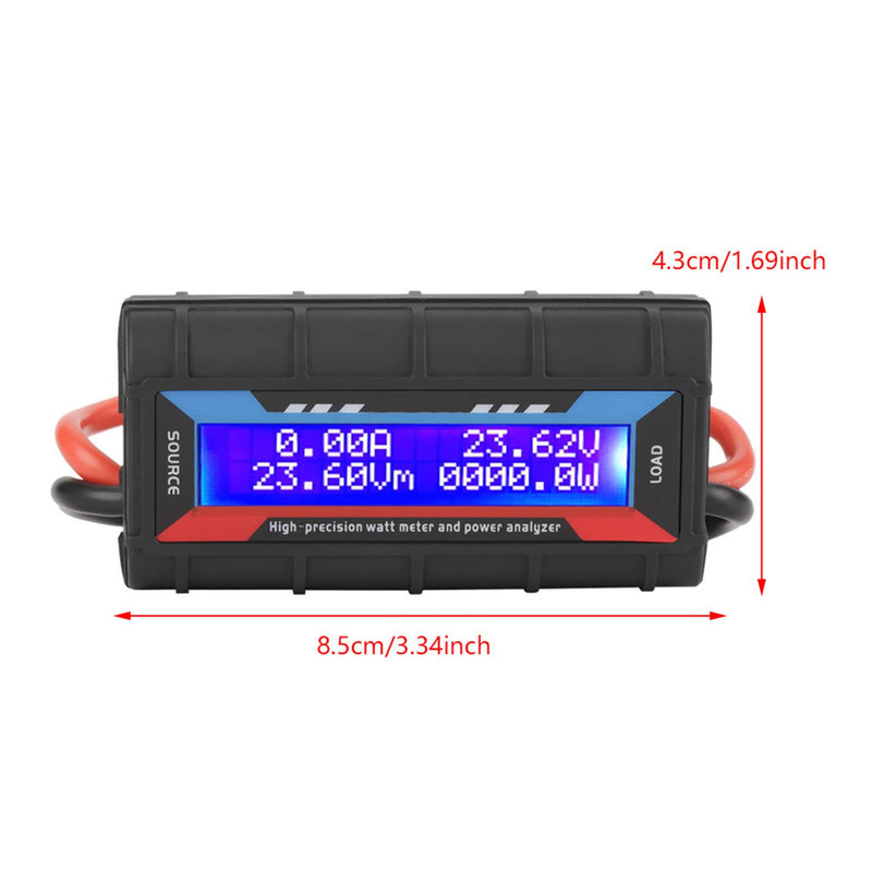 [Australia - AusPower] - Zerone RC Power Tester, Digital LCD Display Voltage Amp Meter 8V-60V High Watt Meter for RC Model Airplane (130A) 130A 