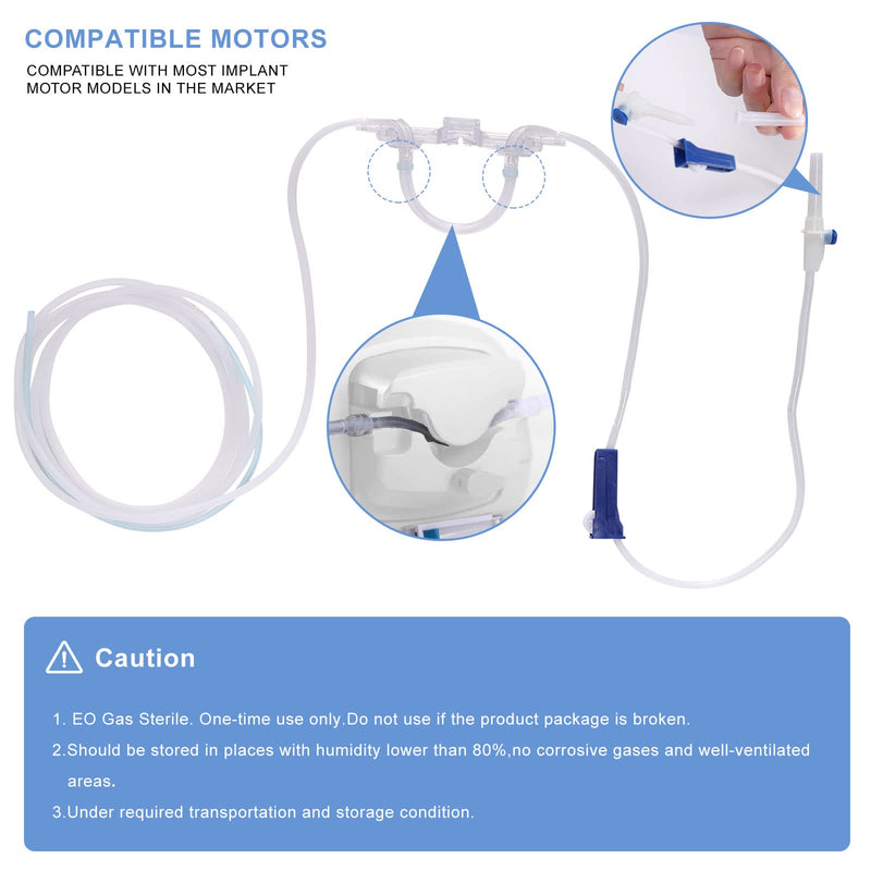 [Australia - AusPower] - Dental Implant Disposable Irrigation Tube for Bien Air implant motor, Sterile Packaged Tubing Pack of 2 