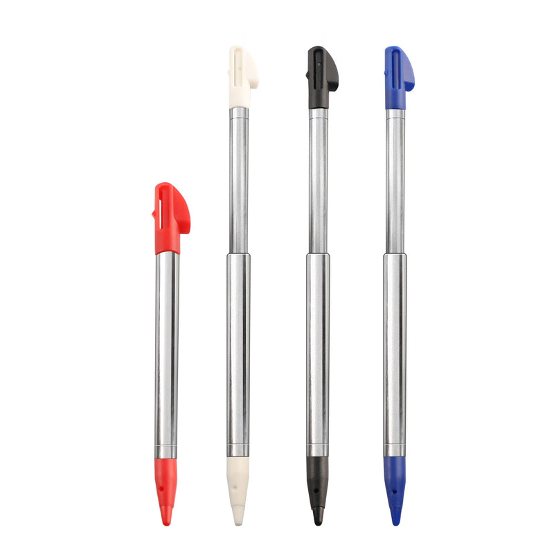 [Australia - AusPower] - 3DS XL Stylus Pen, Metal Retractable Replacement Stylus Compatible with Nintendo 3DS XL, 4in1 Combo Touch Styli Pen Set Multi Color for 3DS XL 