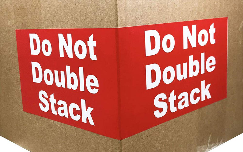 Do Not Double Stack Labels – 3 x 11 Inch Adhesive Stickers, 250 Total Labels Per Roll for Pallets, Shipping, Warehouses, and Inventory Handling – Made in the USA