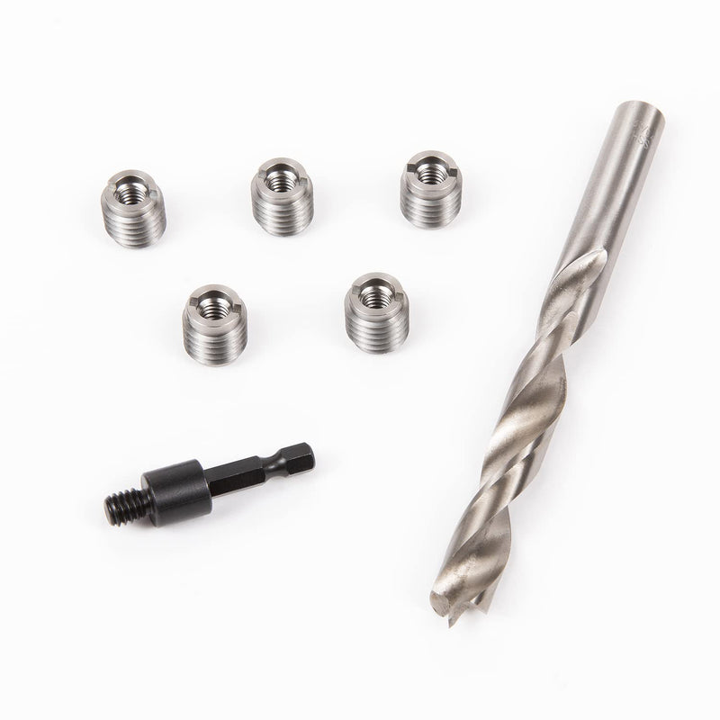 [Australia - AusPower] - E-Z LOK - EZ-400-624-CR Knife Threaded Insert Installation Kit for Hard Wood - Stainless - 3/8-24 