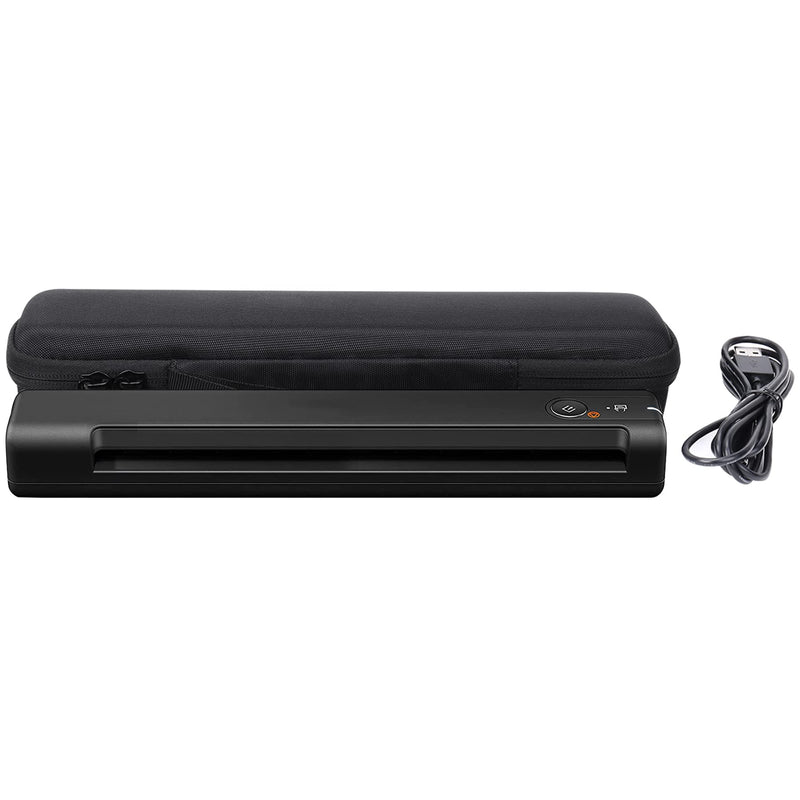 [Australia - AusPower] - co2CREA Hard Case Replacement for Epson Workforce ES-50 ES-55R RR-60 RR-70W ES-65WR ES-60W DS-30 DS-70 DS-80 Portable Sheet-fed Document Scanner (Black) Black 