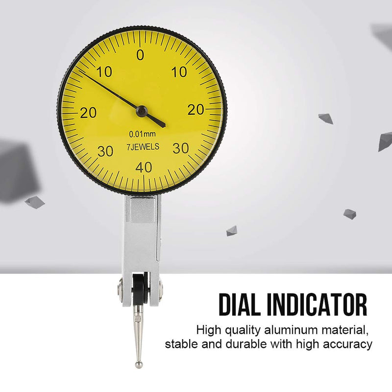 [Australia - AusPower] - Vikye Dial Test Indicator, Precision 0.01mm Lever Dial Test Gauge for Machining, Layout & Inspection Work 