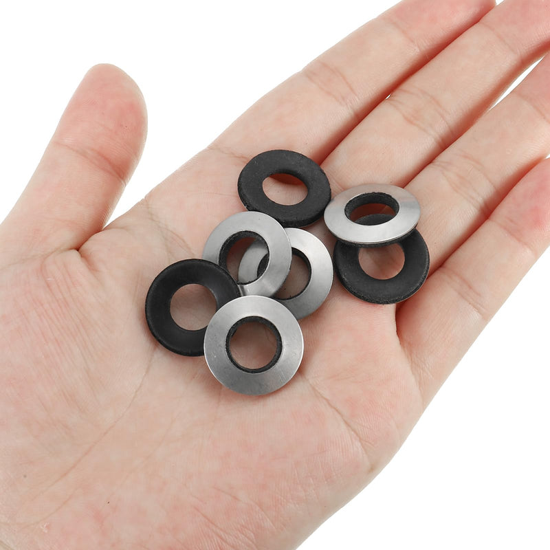 [Australia - AusPower] - PATIKIL 304 Stainless Steel EPDM Bonded Sealing Washers, 10 Pieces 3/8"x25/32" Neoprene Rubber Washers Bonded Sealing Gaskets for Marine Roof Bolt Supply 3/8"x25/32" 