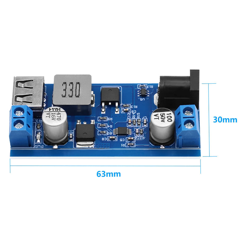 [Australia - AusPower] - APKLVSR DC-DC 24V/12V to 5V 5A Step Down Converter, Step Down Power Supply Buck Converter Module with USB Port 