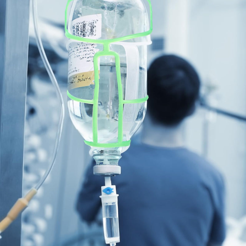 Healvian Infusion Bottle Net Cover Reusable Plastic Net for Saline Solution Hanging Salt Bottle Cover for Hospital Clinic and Home 5.51 x 3.94 x 3.15 Inches