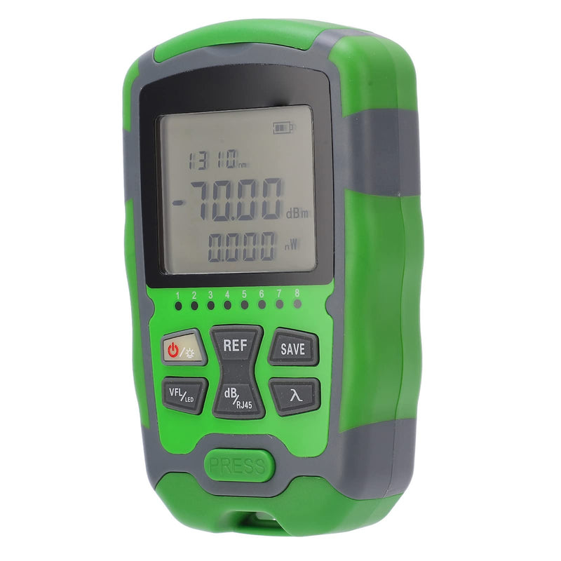[Australia - AusPower] - Generic Mini Optical Power Meter Red Light Fiber Optic Cable Power Tester with USB Charging Cable (10MW), Genericf4rzv65wg7-12 